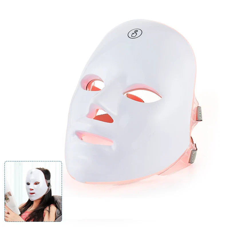 Wireless 7-Color LED Red Light Therapy Mask